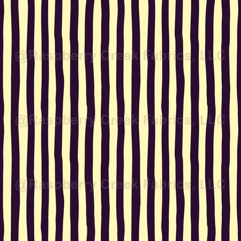 Light Yellow & Dark Purple Wonky Stripes