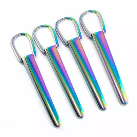 Long John Strap Anchors in Iridescent Rainbow