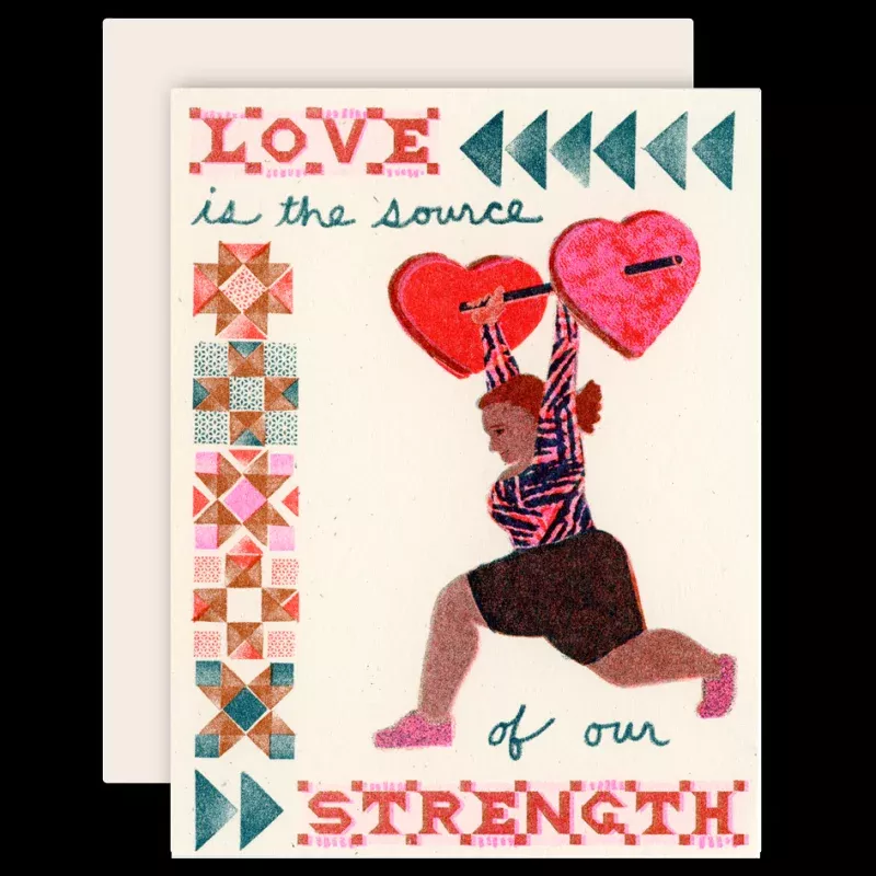 Love is the Source Risograph Card