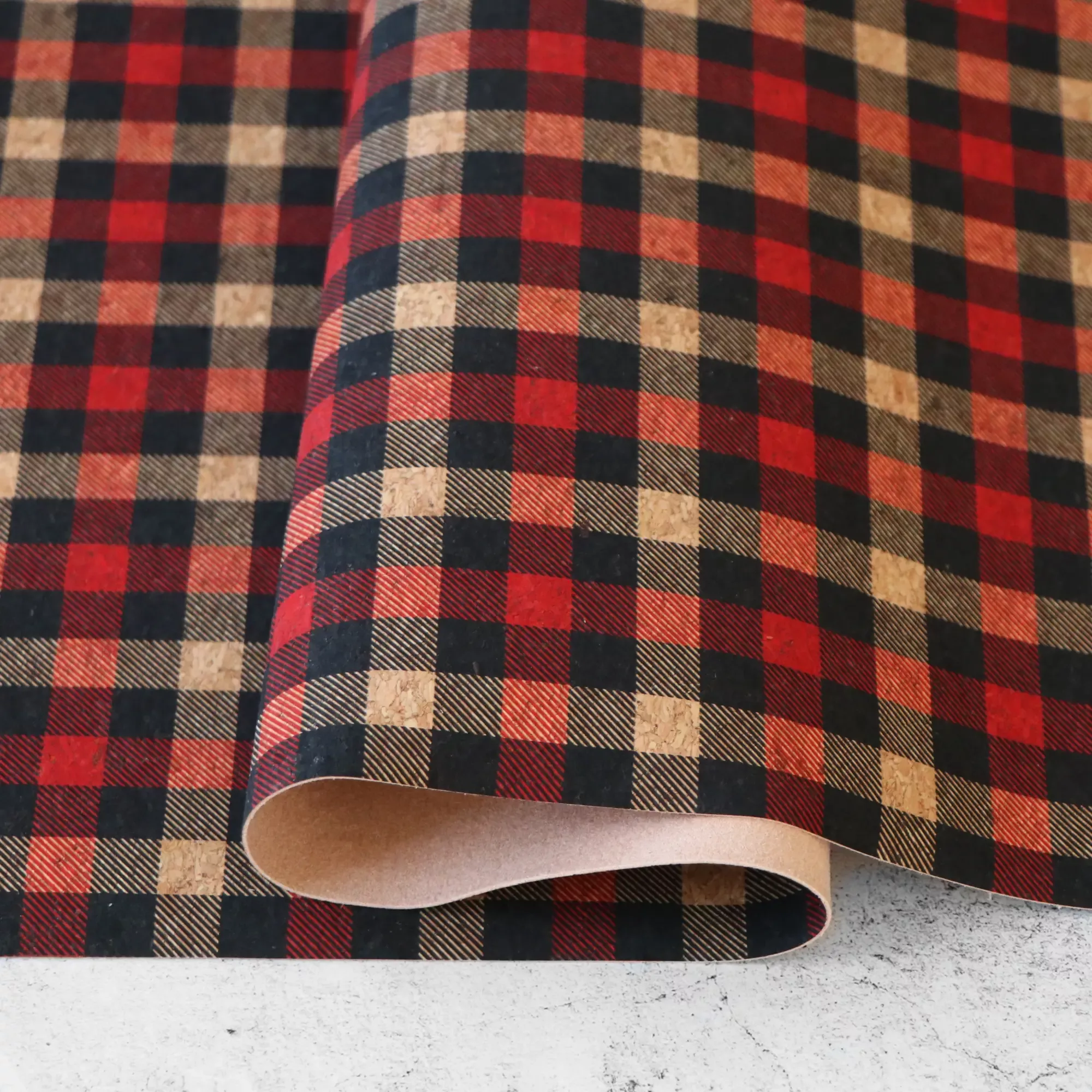 Lumberjack Plaid Cork Fabric