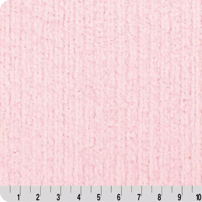 Luxe Cuddle Weave Ice Pink 58" - 60" Fabric per yard