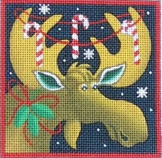 Maggie Co. – Moose with Candy Cane