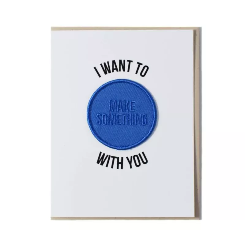 Make Something Patch on Greeting Card