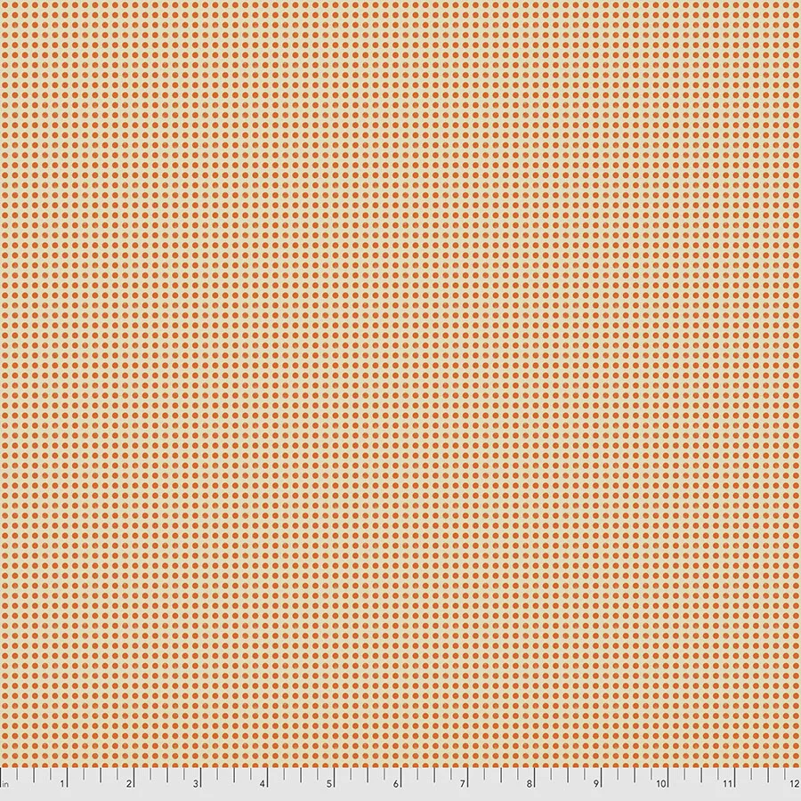 Maude Asbury Distressed Dot - Orange
