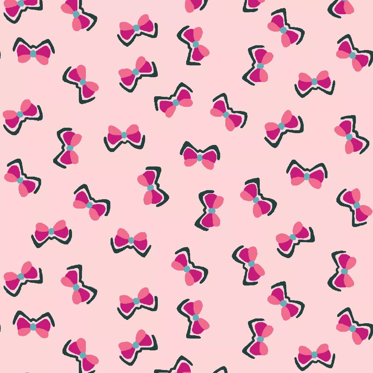 Megan Bows on Orchid Fabric