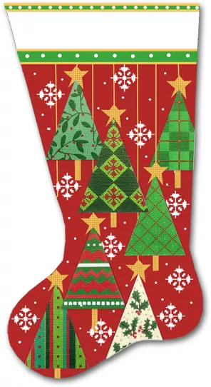 Melissa Shirley Designs – Christmas Trees Stocking