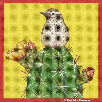 Melissa Shirley Needlepoint – Cactus Wren