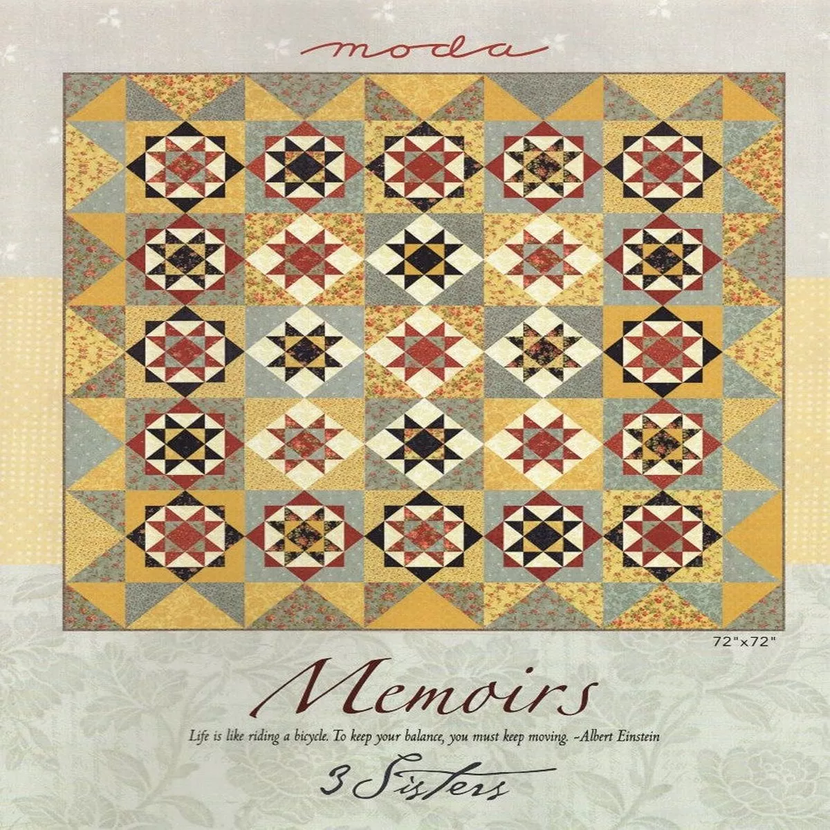 MEMOIRS – Moda & 3 Sisters Quilt Pattern PS44210
