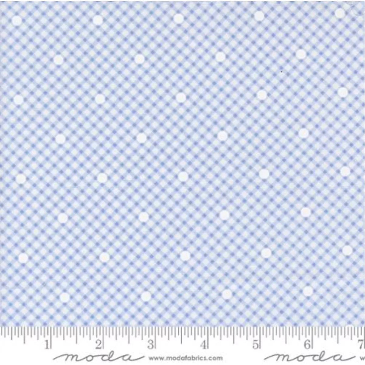 Memory Lane-Gingham Dots-Checks & Plaids-Blue