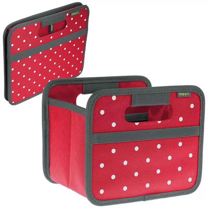 Meori Foldable Box Mini – Hibiscus Red/Dots