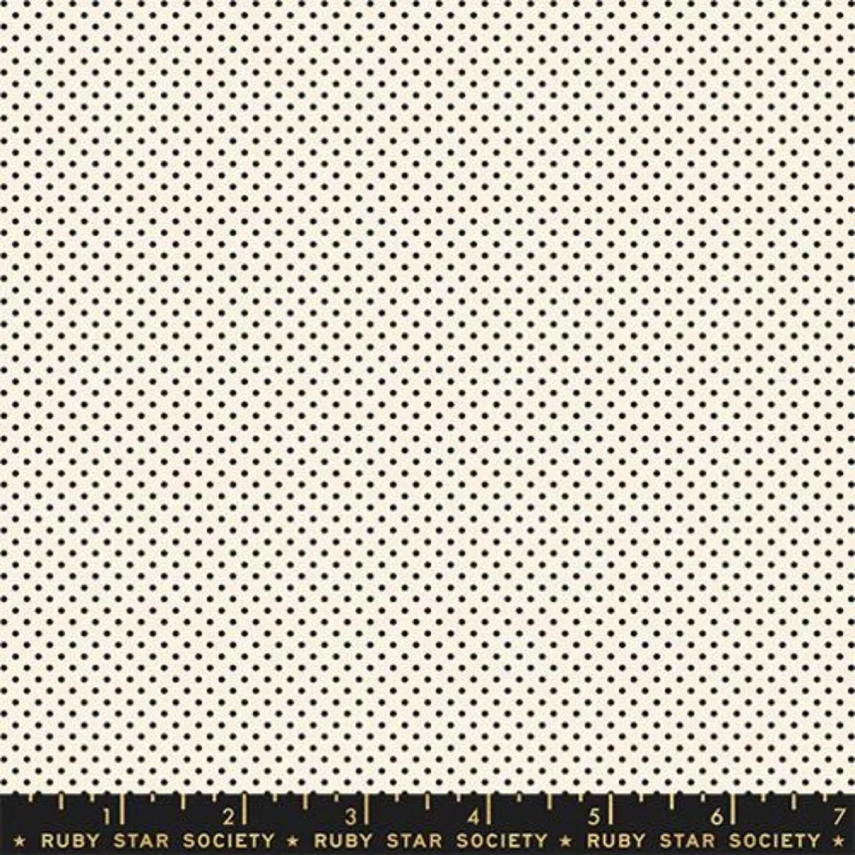 Micro Dot Black on Natural by Ruby Star Society