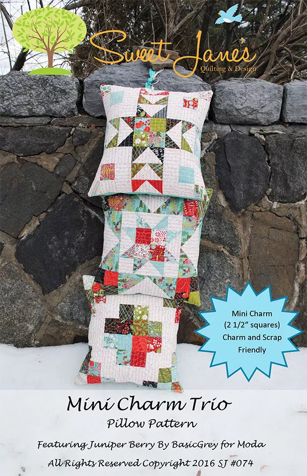 Mini Charm Trio Pillow Pattern
