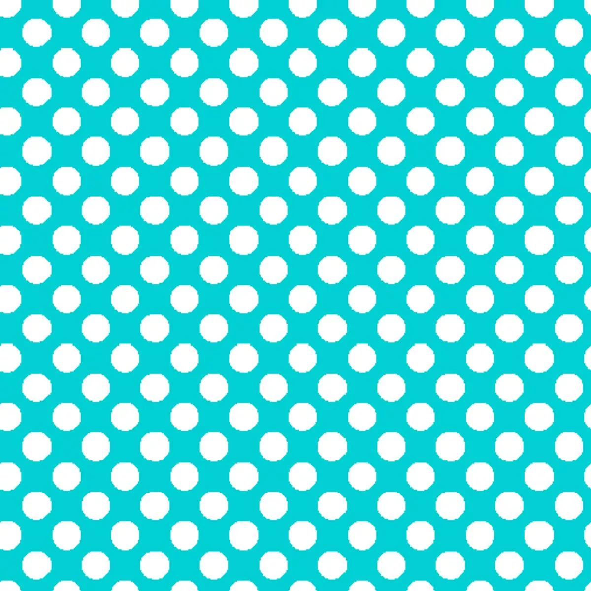 Mini Dots on Turquoise Fabric