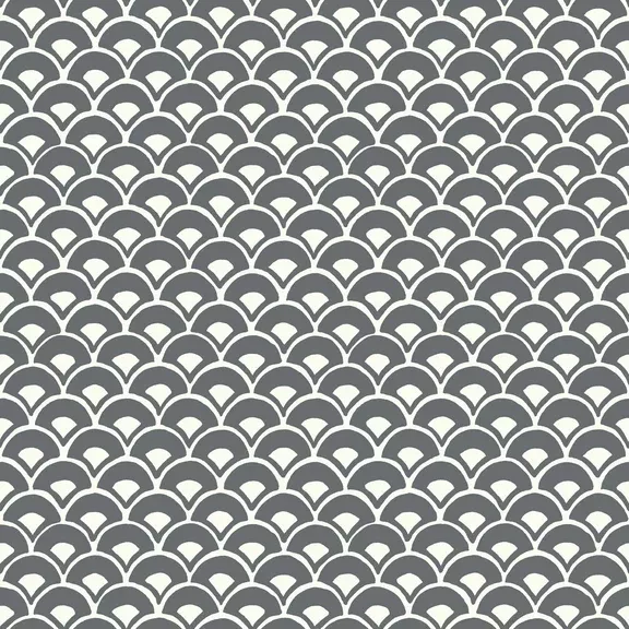 MK1150 Stacked Scallops Grey Wallpaper