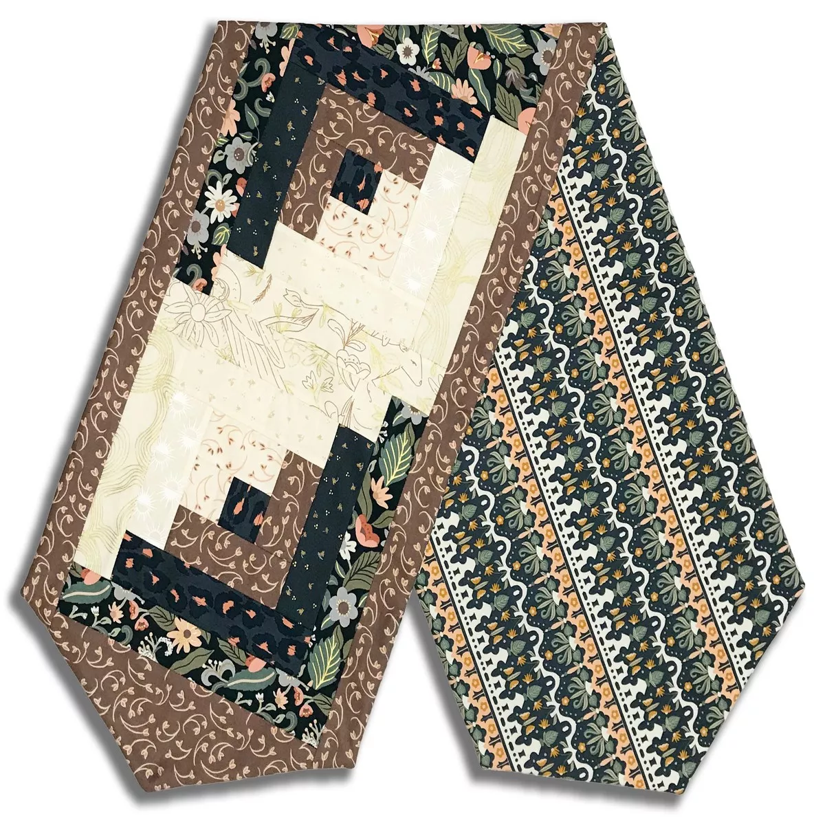 Moda Moda Pre-cut Log Cabin Table Runner Kit – Sunlit Ruins