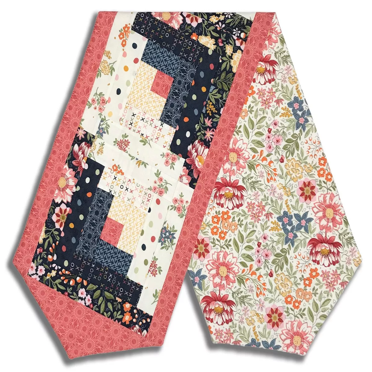 Moda Pre-cut Log Cabin Table Runner Kit – Fieldrush – Portobello
