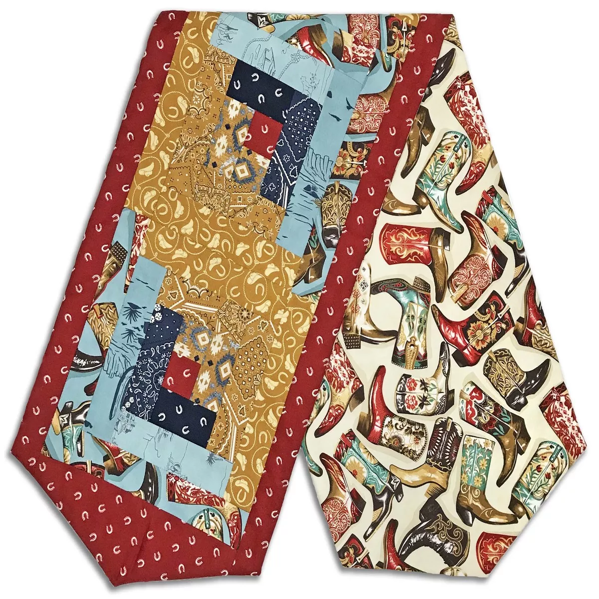 Moda Pre-cut Log Cabin Table Runner Kit – Saddle Ranch – BOOTS