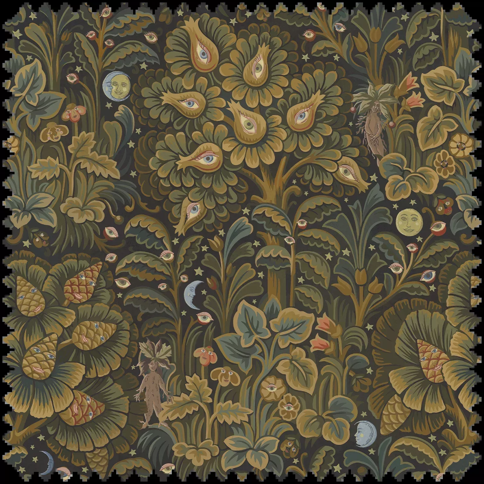 Moon Garden Velvet Midnight