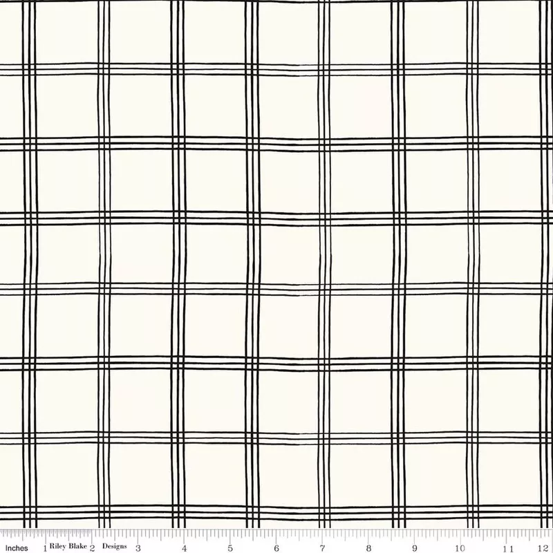 Moonlit Trellis Grid Cloud Quilt Fabric