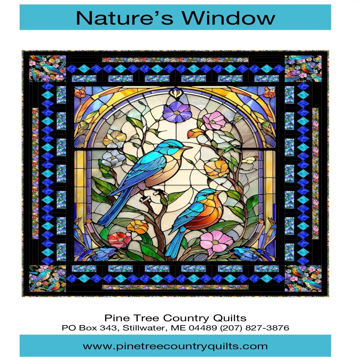 NATURE’S WINDOW – Pine Tree Country Quilts Pattern – DIGITAL DOWNLOAD