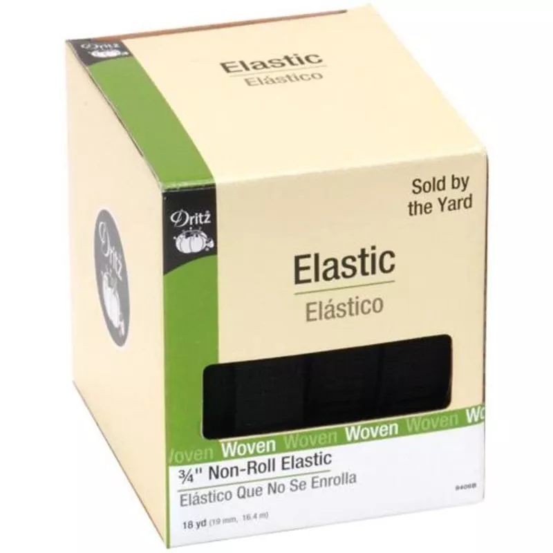Non-Roll Elastic – 3/4 Black