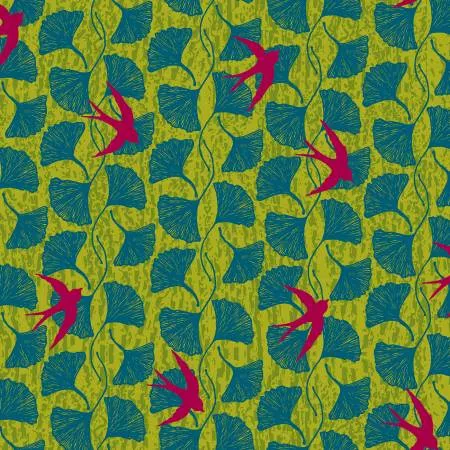 Norma Rose Green Birds