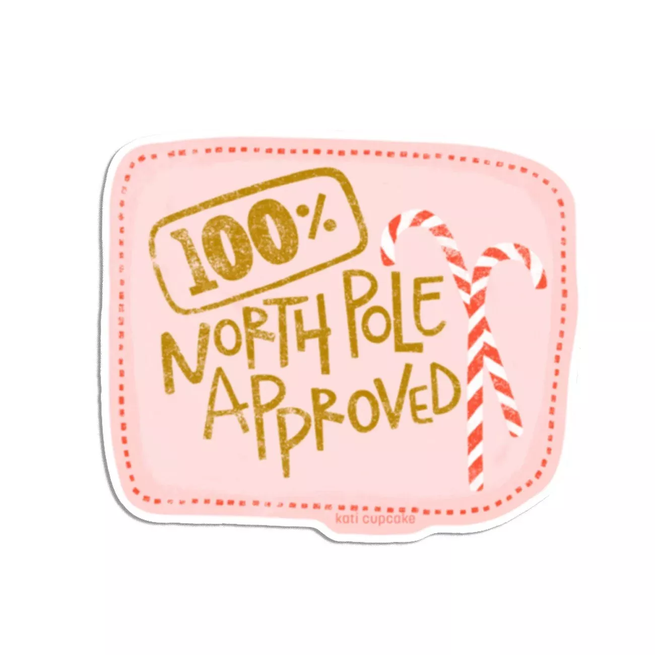 North Pole Approved - Sticker