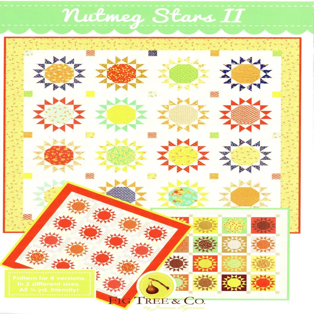 NUTMEG STARS II – Fig Tree & Co. Quilt Pattern