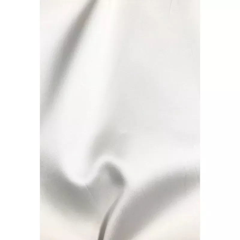 Off White Silk Blend Mikado Fabric