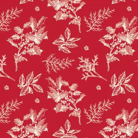 Old Fashioned Christmas - Sprigs Red