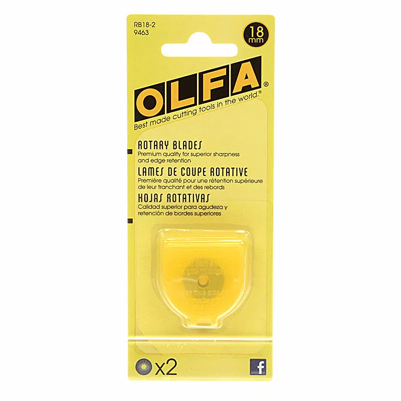 Olfa 18mmRotary Cutter Blades 2 Pack