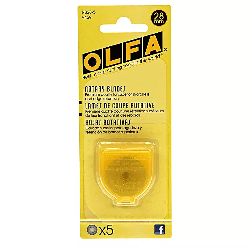 Olfa 28mm Rotary Blade 5 pack