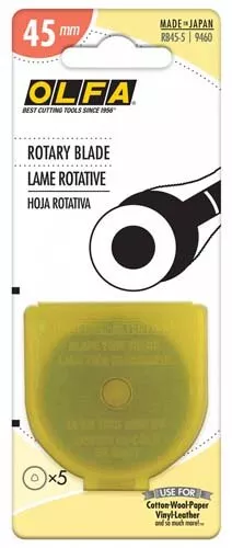Olfa 45mm Rotary Blades 5 Pack