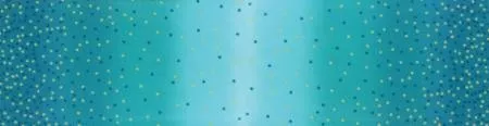 Ombre Confetti Metallic - Turquoise Yardage