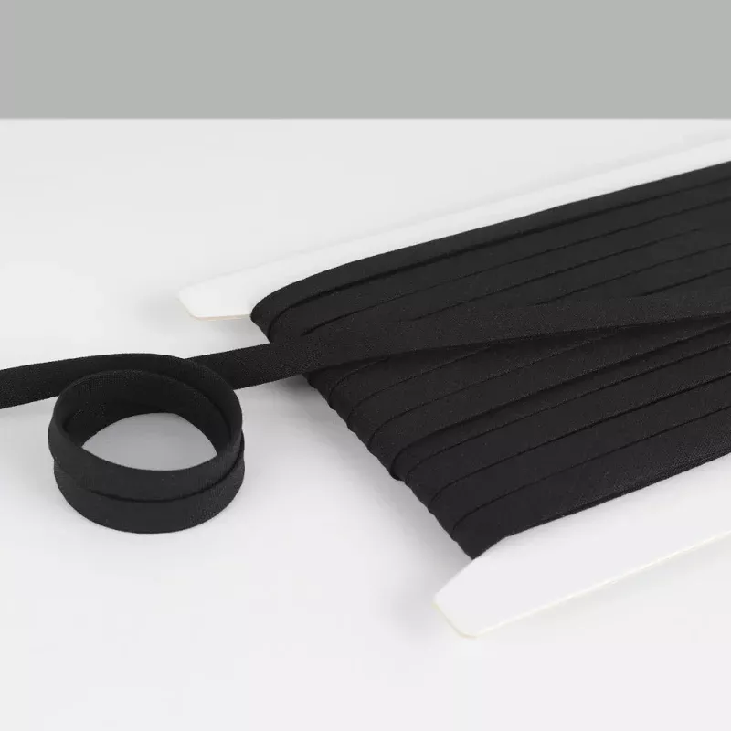 Organic Linen Bias Binding – Black