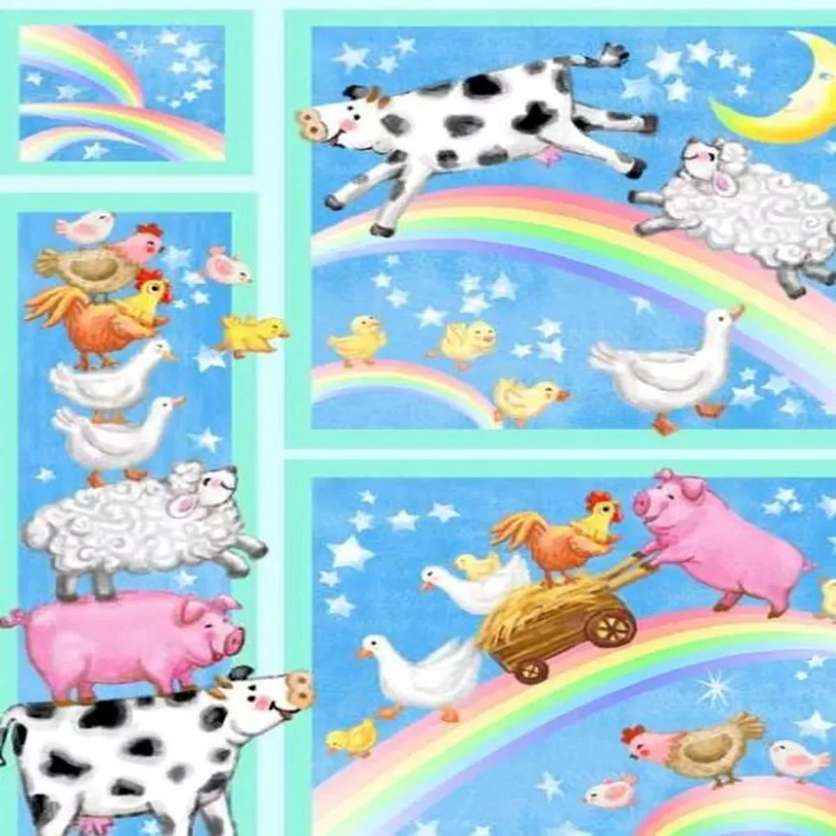 Over the Rainbow 1 yard Panel 59-8491