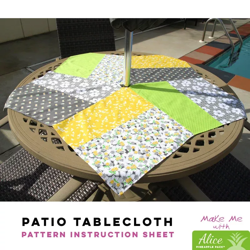 Patio Tablecloth - Alice Pineapple Pack Pattern