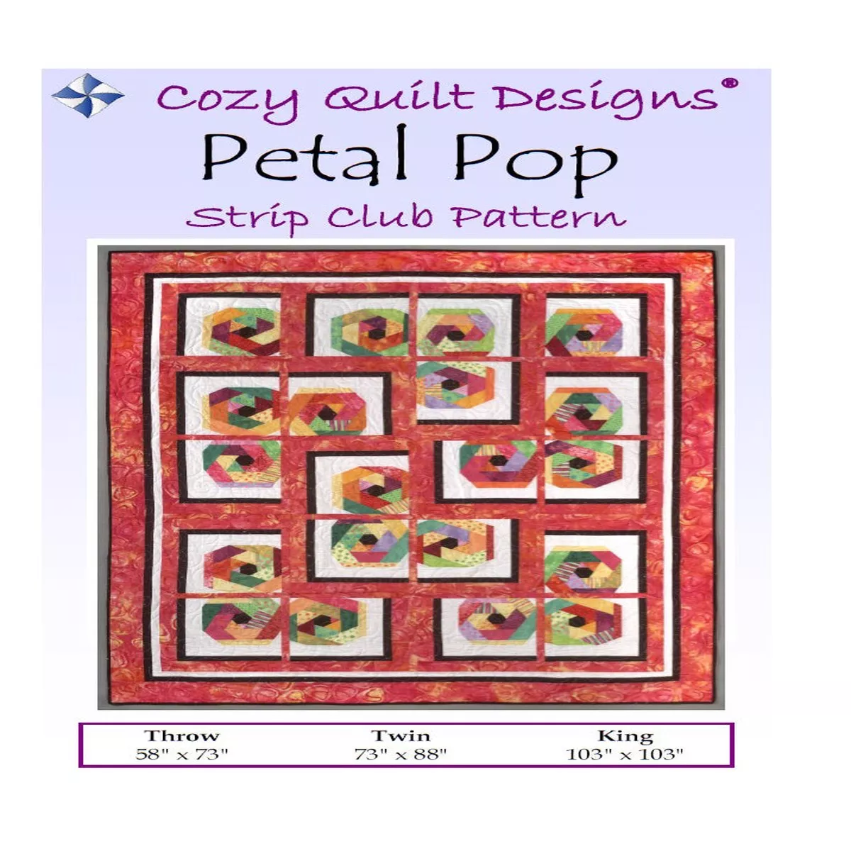 PETAL POP – Cozy Quilt Designs Pattern DIGITAL DOWNLOAD