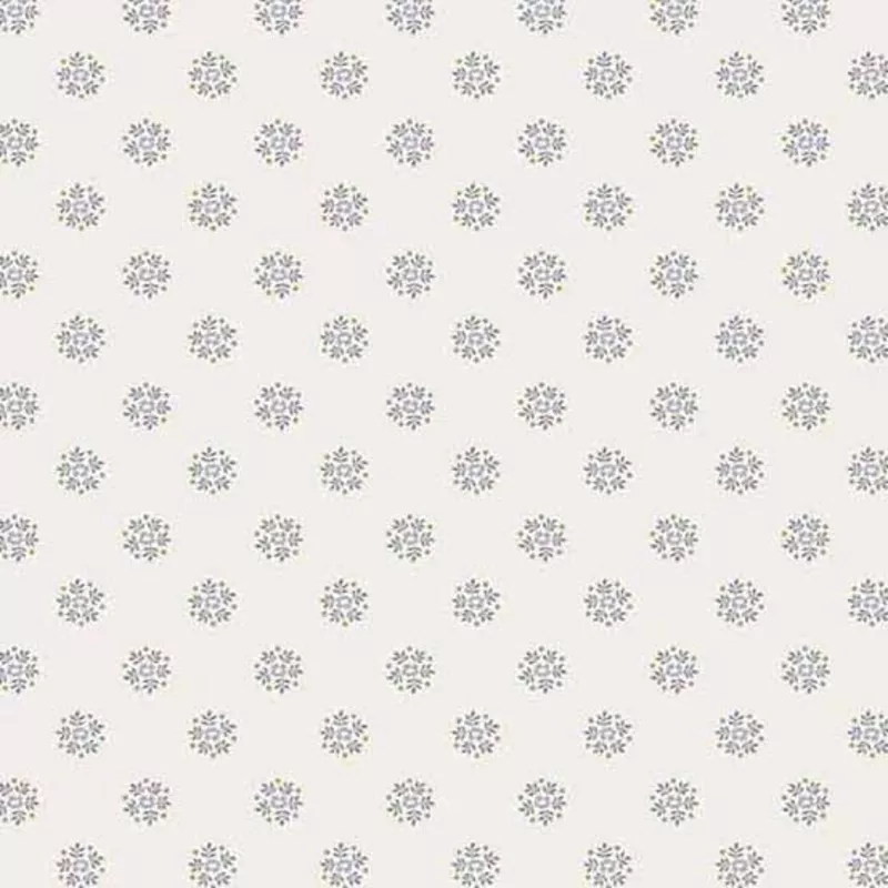 Petit Point Flower Circles Gray