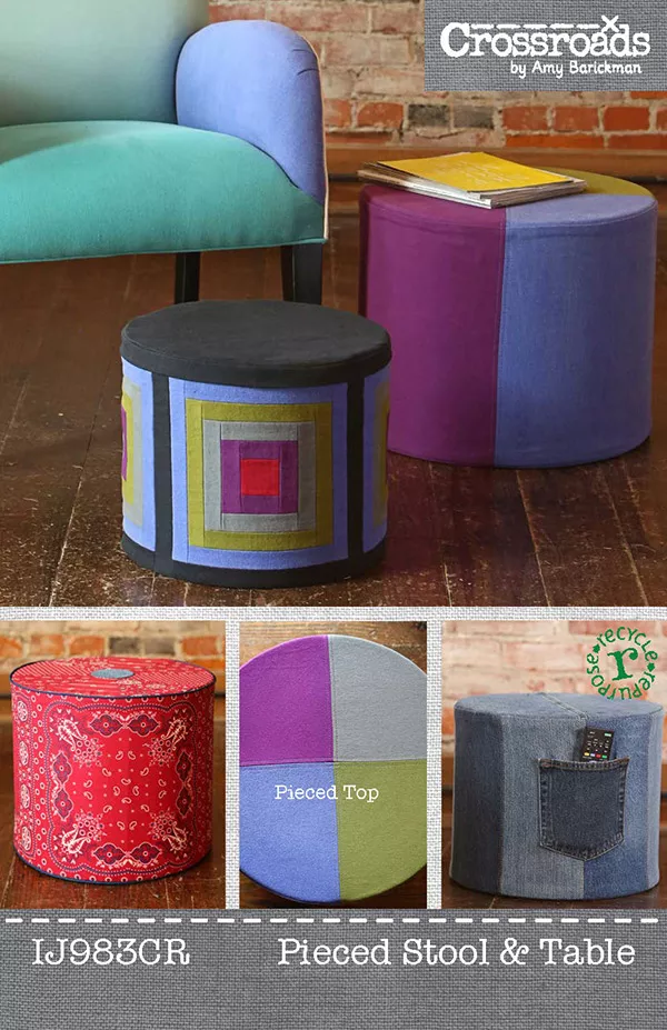 Pieced Stool & Table pattern (Indygo Junction)