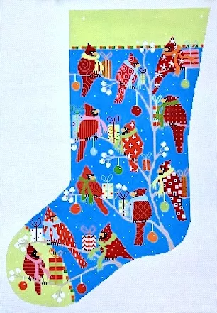 Pippin Studios – Cardinal Stocking