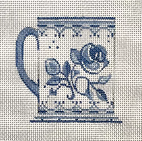 The Plum Stitchery – Delft Floral 4