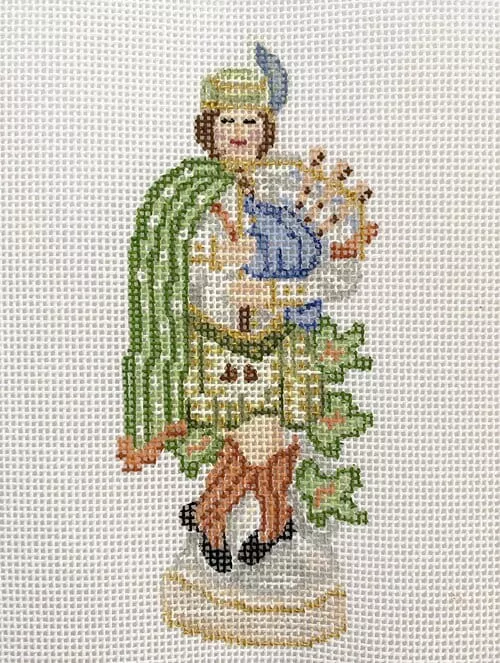 The Plum Stitchery – The Highland Piper Ornament