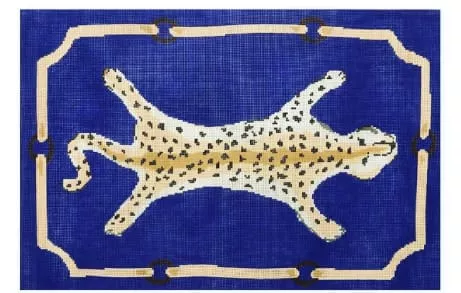 The Plum Stitchery – Leopard in Blue