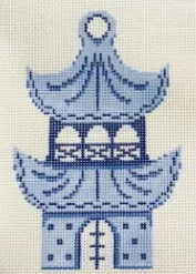 The Plum Stitchery – Pagoda Ornament