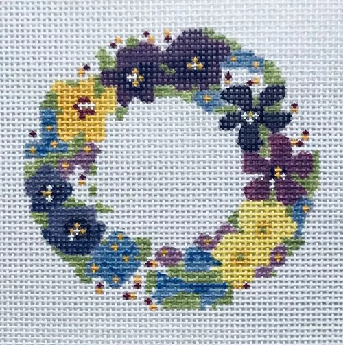 The Plum Stitchery – Petite Fleur Wreath