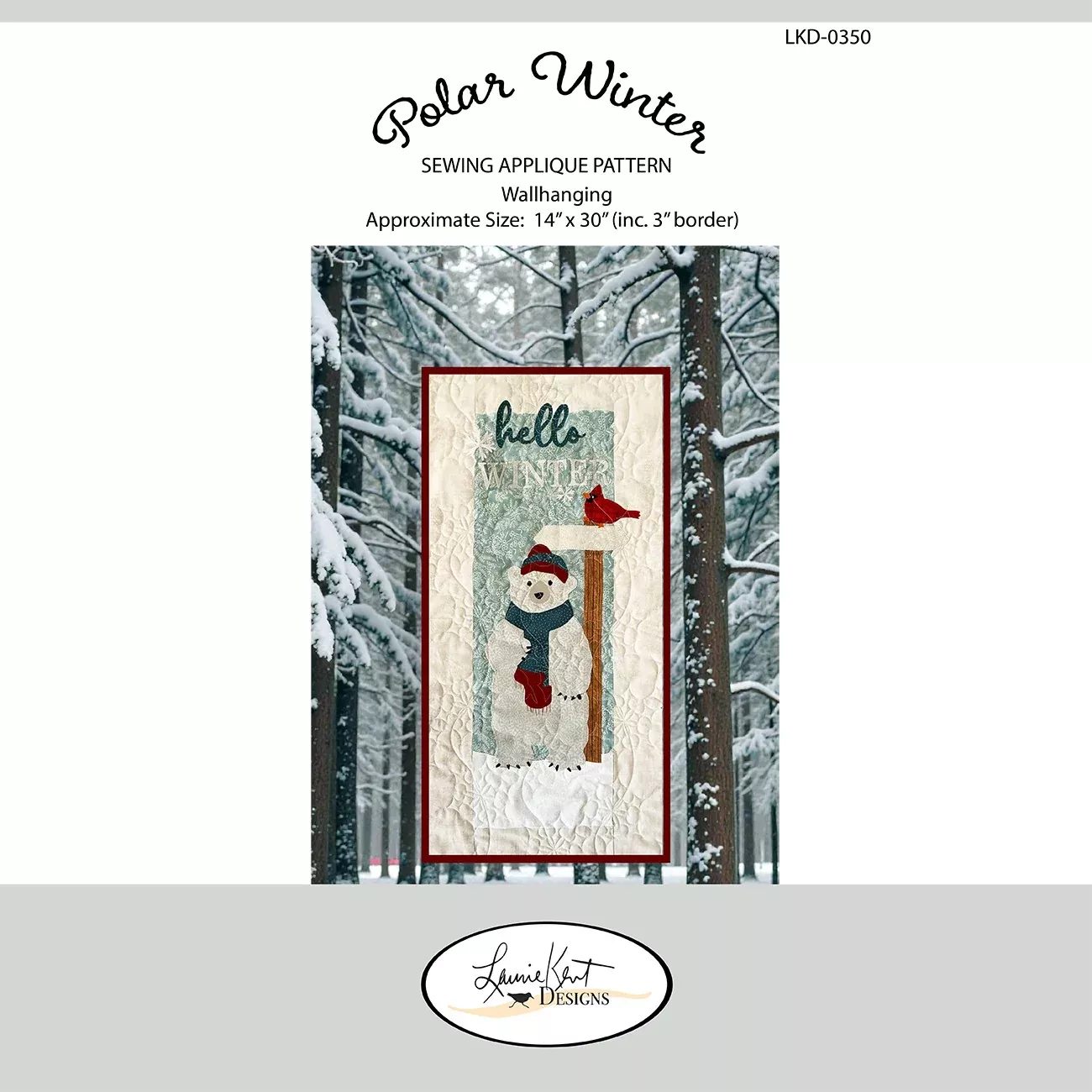 Polar Winter Sewing Applique Pattern