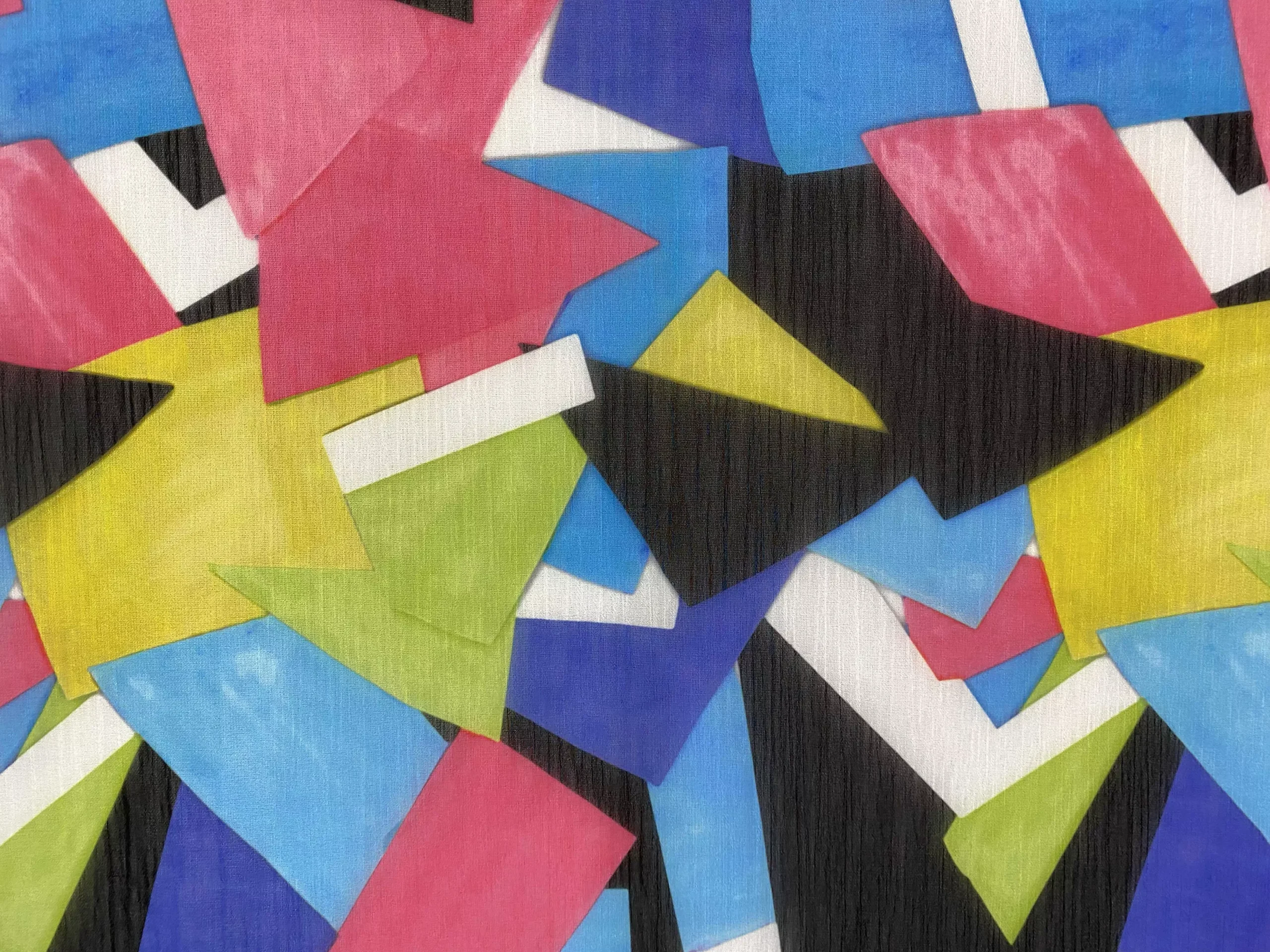 Pop Prints - Multicolored Polyester Chiffon Print Fabric