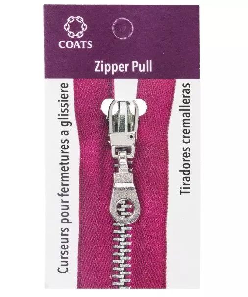 Pop top Zipper Pull/Silver (Coats)