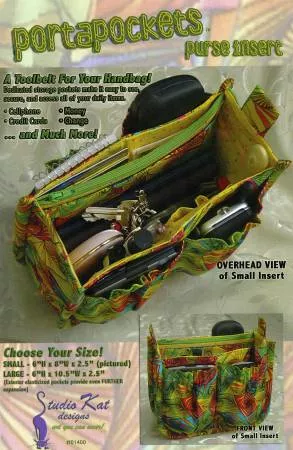 PortaPockets Purse Insert pattern (Studio Kat Designs)